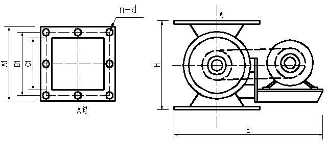 鏈條傳動卸料器結(jié)構(gòu)